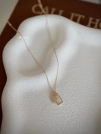Künye Taşlı Gold Kolye
