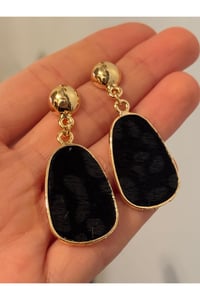 Leopar Kadın Küpe Sallantılı
