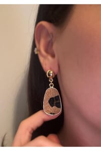 Leopar Kadın Küpe Sallantılı