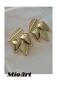 Lotus Çiçek Plaka Kadın Küpe