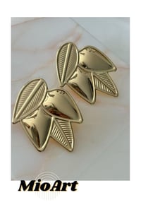 Lotus Çiçek Plaka Kadın Küpe