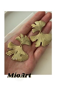 Lotus Çiçek Plaka Kadın Küpe