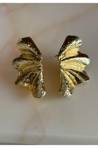 Lotus Çiçek Plaka Kadın Küpe