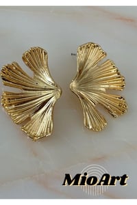 Lotus Çiçek Plaka Kadın Küpe
