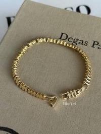Markiz Taşlı Gold Bileklik