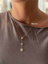 Papatya Gold Taşlı Yıldız Y Kolye