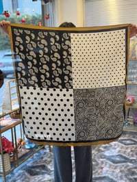 Puantiye Desenli Safran İthal Çift Taraflı Bandana Fular 