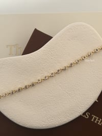 Su Yolu Taşlı Gold Çelik Bileklik