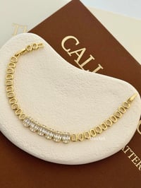 Taşlı Gold Bileklik