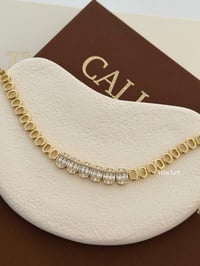 Taşlı Gold Bileklik