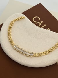 Taşlı Gold Bileklik