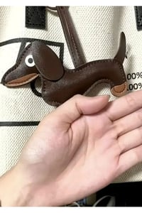Trend Kadın Dachshund Köpek Çanta Charmı Çanta Süsü Anahtarlık