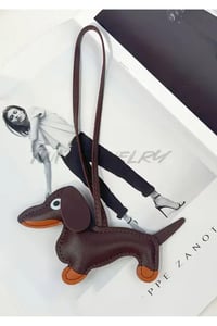 Trend Kadın Dachshund Köpek Çanta Charmı Çanta Süsü Anahtarlık