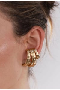 Trend Model Cuff Wild Üçlü Tasarım İthal Küpe