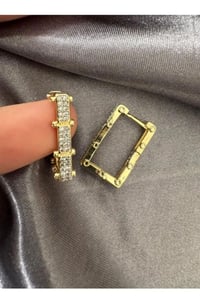 Trend Serenay (LEYLA) Küpe Vip Tasarım Gold