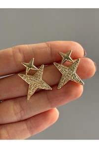 Vintage Yıldız Tasarımlı Şık Kadın Küpe