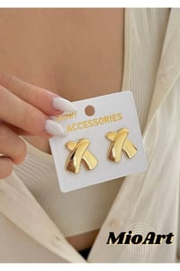 X Silver Küpe