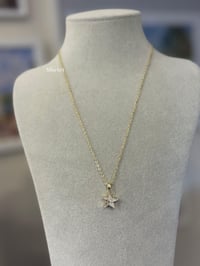 Yıldız Taşlı Gold Kolye