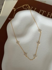 Yonca Gold Taşlı Kolye