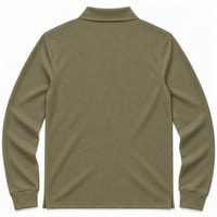 RANUD Erkek Basic Comfort Uzun Kollu Polo Tişört %100 Pamuk