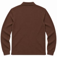 RANUD Erkek Basic Comfort Uzun Kollu Polo Tişört %100 Pamuk
