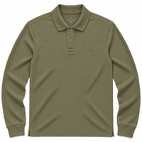 RANUD Erkek Basic Comfort Uzun Kollu Polo Tişört %100 Pamuk