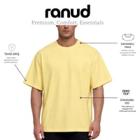 RANUD Erkek Oversize 2'li Tişört Paketi - %100 Pamuk, OEKO-TEX Sertifikalı