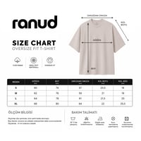 RANUD Erkek Oversize Tişört - %100 Pamuk, OEKO-TEX Sertifikalı