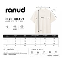 RANUD Erkek Oversize Tişört - %100 Pamuk, OEKO-TEX Sertifikalı