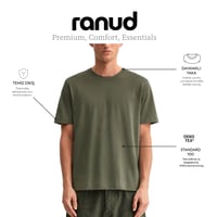 RANUD Erkek Regular Fit 2'li Tişört Paketi - %100 Pamuk, OEKO-TEX Sertifikalı