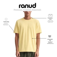 RANUD Erkek Regular Fit 2'li Tişört Paketi - %100 Pamuk, OEKO-TEX Sertifikalı