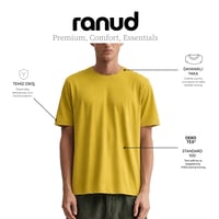 RANUD Erkek Regular Fit 2'li Tişört Paketi - %100 Pamuk, OEKO-TEX Sertifikalı