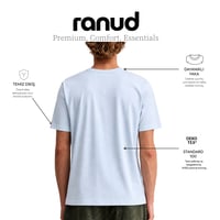 RANUD Erkek Regular Fit 2'li Tişört Paketi - %100 Pamuk, OEKO-TEX Sertifikalı