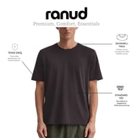 RANUD Erkek Regular Fit 2'li Tişört Paketi - %100 Pamuk, OEKO-TEX Sertifikalı