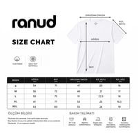 RANUD Erkek Regular Fit Tişört - %100 Pamuk, OEKO-TEX Sertifikalı