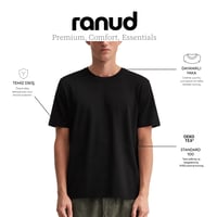 RANUD Erkek Regular Fit Tişört - %100 Pamuk, OEKO-TEX Sertifikalı