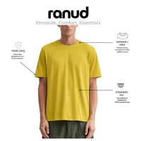 RANUD Erkek Regular Fit Tişört - %100 Pamuk, OEKO-TEX Sertifikalı