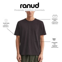 RANUD Erkek Regular Fit Tişört - %100 Pamuk, OEKO-TEX Sertifikalı