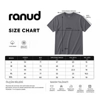 RANUD Erkek Regular Fit Tişört - %100 Pamuk, OEKO-TEX Sertifikalı