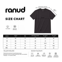 RANUD Erkek Regular Fit Tişört - %100 Pamuk, OEKO-TEX Sertifikalı