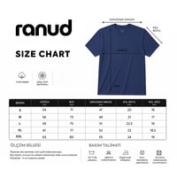 RANUD Erkek Regular Fit Tişört - %100 Pamuk, OEKO-TEX Sertifikalı