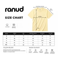 RANUD Erkek Regular Fit Tişört - %100 Pamuk, OEKO-TEX Sertifikalı