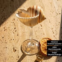 Maris Aurora II - Altın Dokunuşlu El Yapımı Deniz Kabuğu Kadeh