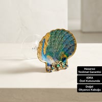 Zarel Vera Kadeh - Tavus Kuşu Işıltısıyla Tasarlanmış Gösterişli Kadeh
