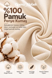 SOFT PENYE SLİNG BEBEK TAŞIMA ŞALI KANGURU (organik krem )