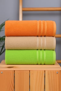 Organik Pamuk Milano Premium 3'lü El & Yüz Havlu Seti – Antibakteriyel, Ultra Yumuşak, Yüksek Emicilik