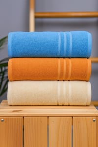 Organik Pamuk Milano Premium 3'lü El & Yüz Havlu Seti – Antibakteriyel, Ultra Yumuşak, Yüksek Emicilik