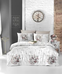 DEMET %100 PAMUK ÇİFT KİŞİLİK NEVRESİM TAKIMI BEYAZ
