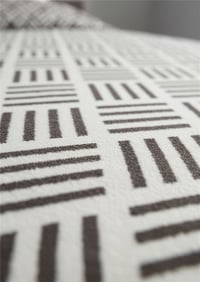 MONOZA PAMUKLU ÇİFT KİŞİLİK BATTANİYE | EKRU/SİYAH, 200X220 CM