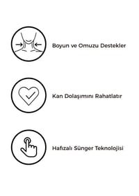 ORTOPEDİK BOYUN DESTEKLİ VİSCO YASTIK - 60X40X11/8 CM
